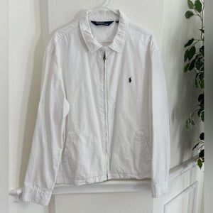 VTG Ralph Lauren White Zip-Up Jacket